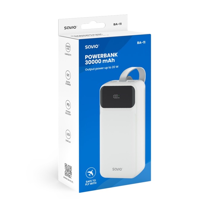 powerbank szybkie ładowanie power delivery quick charge SAVIO BA-11